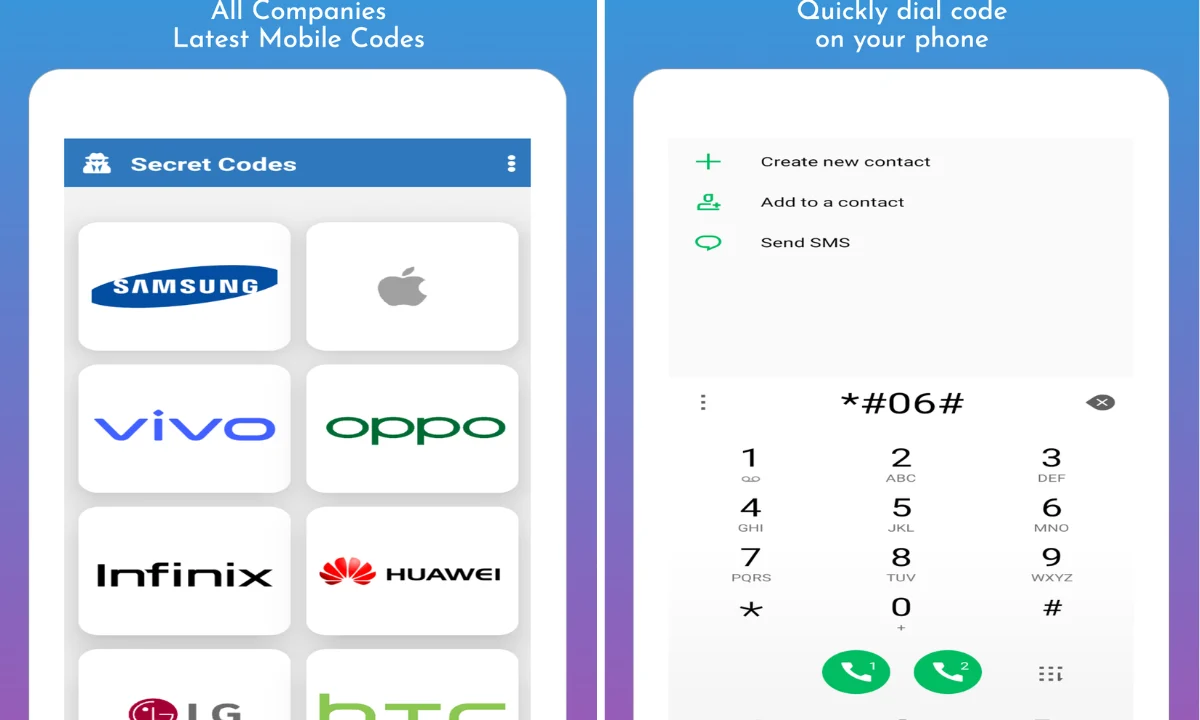 تمام کدهای Android و iPhone در یک برنامه
